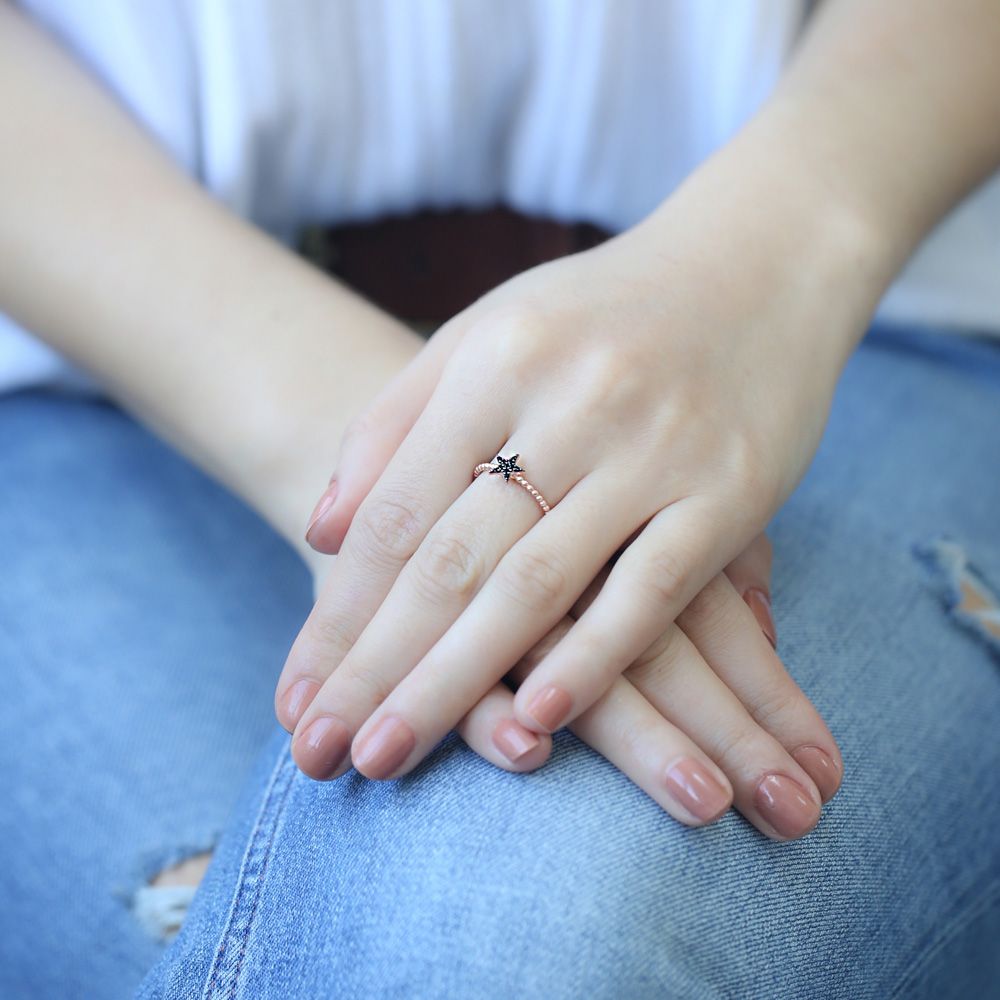 Star Design Ring Wholesale Handcrafted 925 Sterling Silver Jewelry